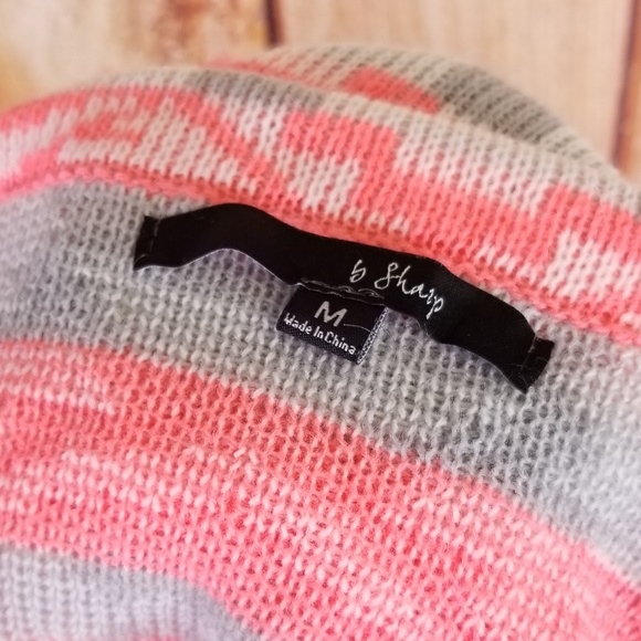 B Sharp Open Front Draped Cardigan Aztec - Picture 5 of 5